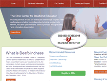 Tablet Screenshot of ohiodeafblind.org
